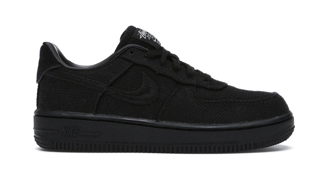 stussy black air force 1