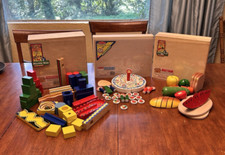 Melissa Doug Wooden Box Sets - Marble Run -Birthday Party - Cutting Food