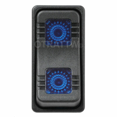OTRATTW Carling Tech Contura X Rocker Switch, Polaris, PLAIN BLUE LENS ...