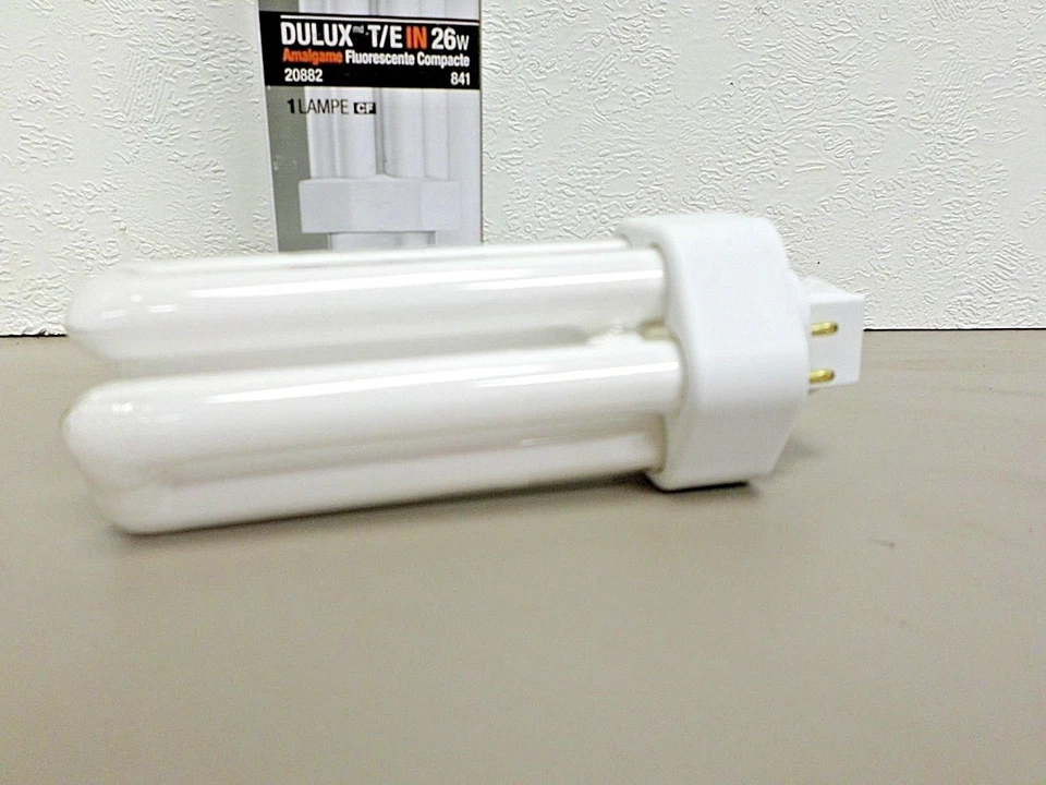 Sylvania CF26DT/E/IN/841/ECO 26 Watt 4 Pin GX24q-3 Triple Tube Lamp Bulb - Image 3 of 4