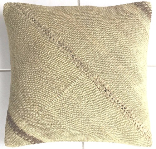 Kelim Kissen Alte Orientalisches Handgewebte Grün Old Pillow Almohad a Cushion - Bild 3 von 5