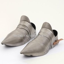Armor Shoes Pair Medieval Knight Steel Armor Sabaton Larp reenactment Halloween