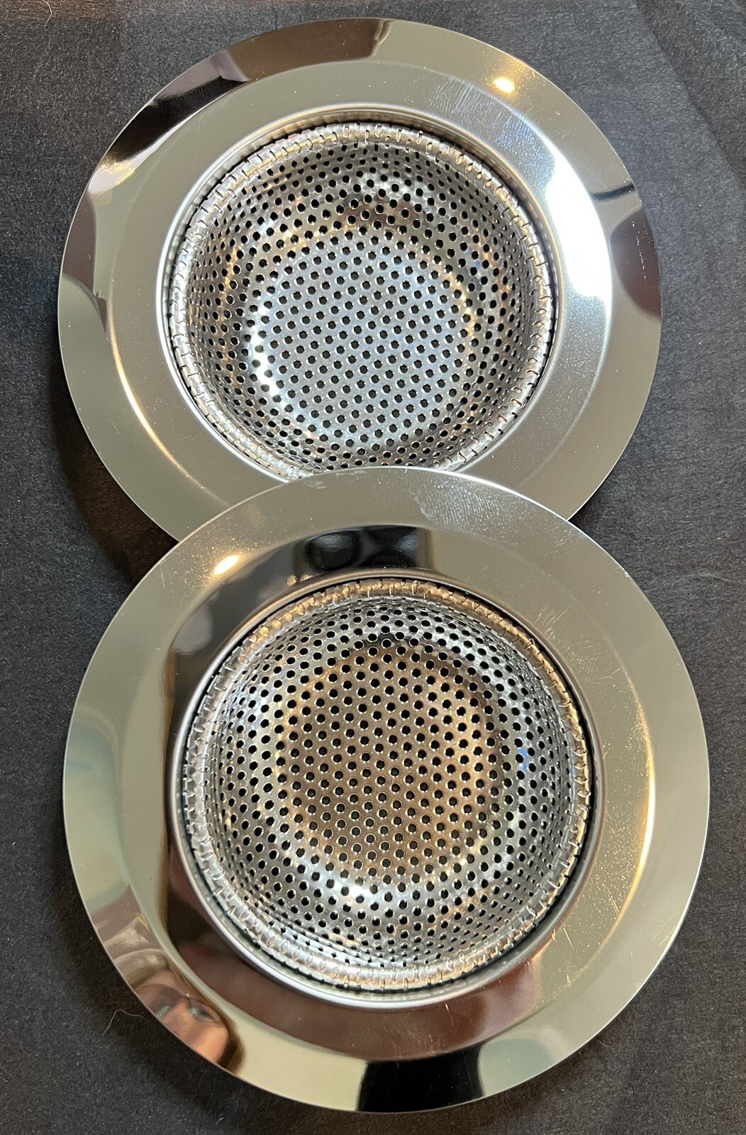 2 pcs Kitchen Sink Strainer, Large Wide Rim 4.5" Diameter Food Catcher  - A0062