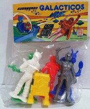 GALAXY LASER TEAM Complete Set PERU 80s Rare Space Figure Darth Vader Star Wars
