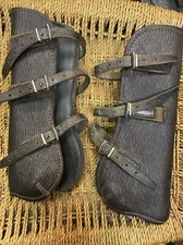 Beval Neoprene Lined Leather Open Front Jumping Event Boots - Schooling *Large