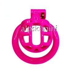 3D Printed Lightweight 2 Color Sissy Cage Small Male Chastity Device Lock 4 Ring