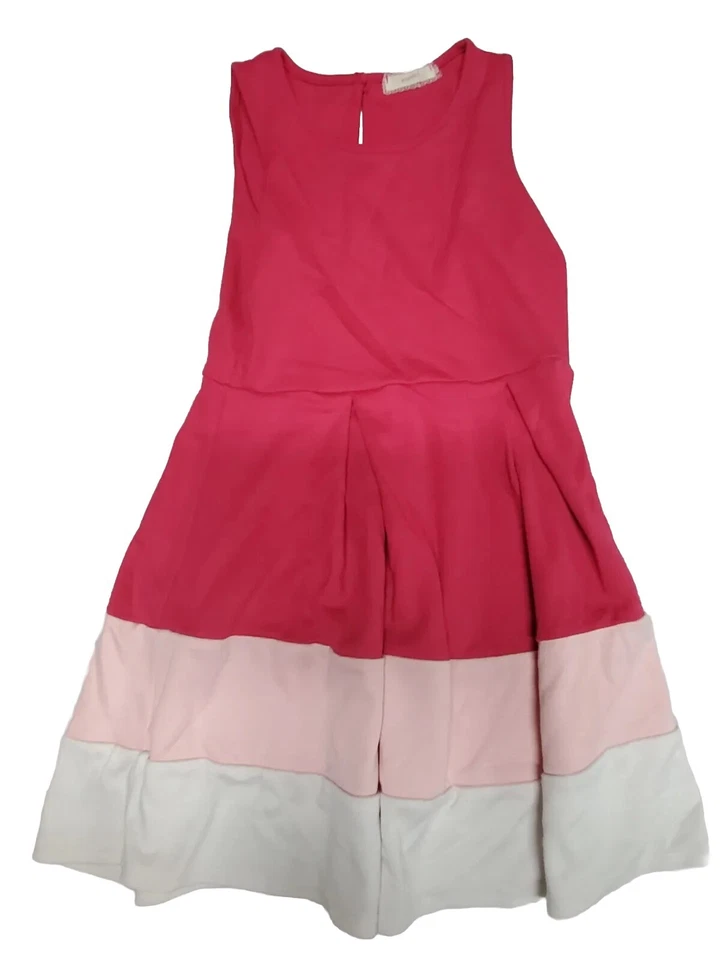 Сопрано милый толстый розовый/белый трапециевидный платье без рукавов размер 7/8 - Изображение 2 из 4