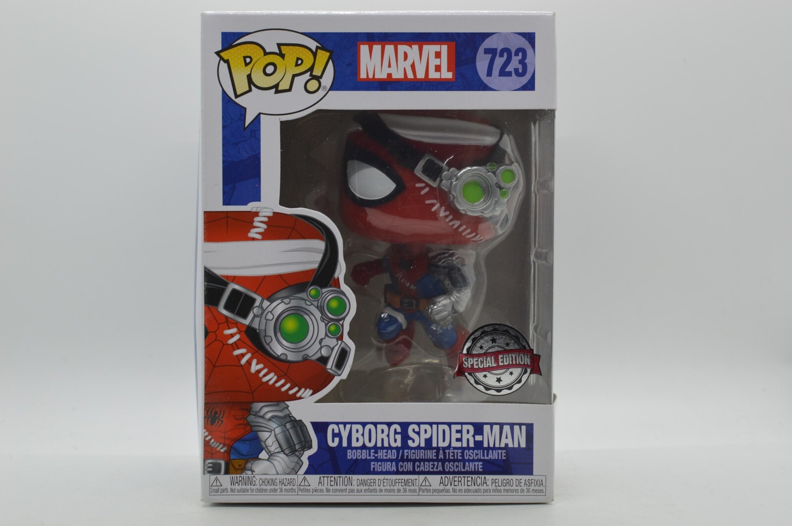 #723 Cyborg Spider-Man Marvel Funko Pop Protector