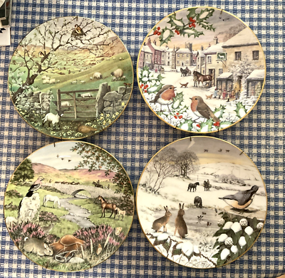 All Creatures Great & Small Plates by Peter Barrett Franklin Mint