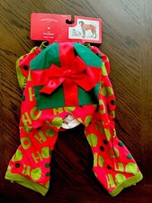 NEW w TAGS Wondershop Dog Pet Pajamas - Christmas Present - MED - Up to 50 lbs