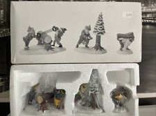 Dept 56 Woodsmen Elves Set of 3 North Pole Woods Retired 1995 New in Box 56308