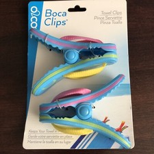 Bocaclips - Beach Towel Clips for Beach Chairs, Patio and Pool Accessories New