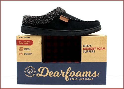 mens dearfoam memory foam slippers