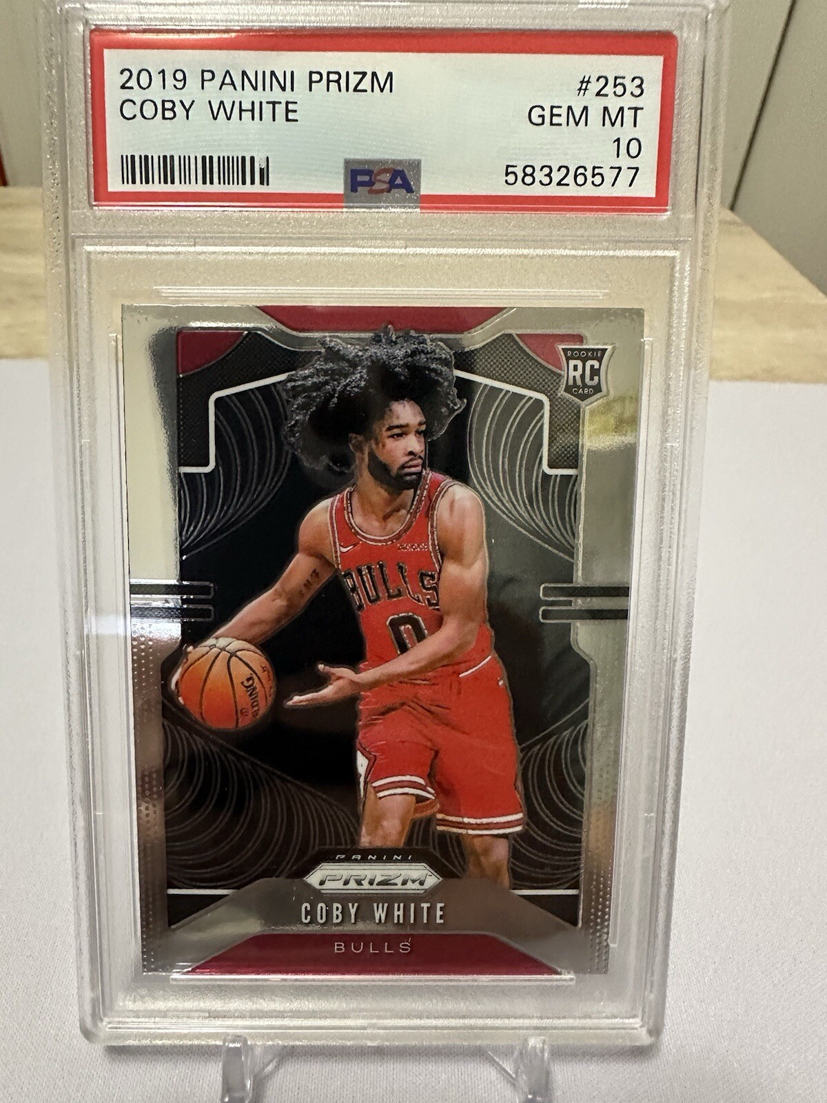 2019-20 Panini Prizm Rookie Coby White Base RC PSA 10