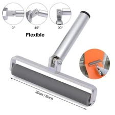 8" Sticky Silicone Roller Rubber Squeegee for Car Vinyl Wrap Window Tint TOOL