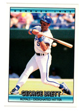 1992 Donruss Kansas City Royals Baseball Card #143 George Brett     