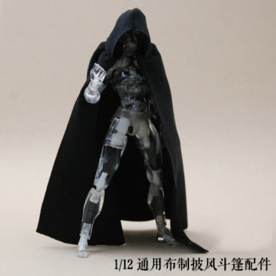 1 12 比例黑色披风斗篷带帽子用于bandai Shf Figma 身体娃娃 无塑像 Ebay