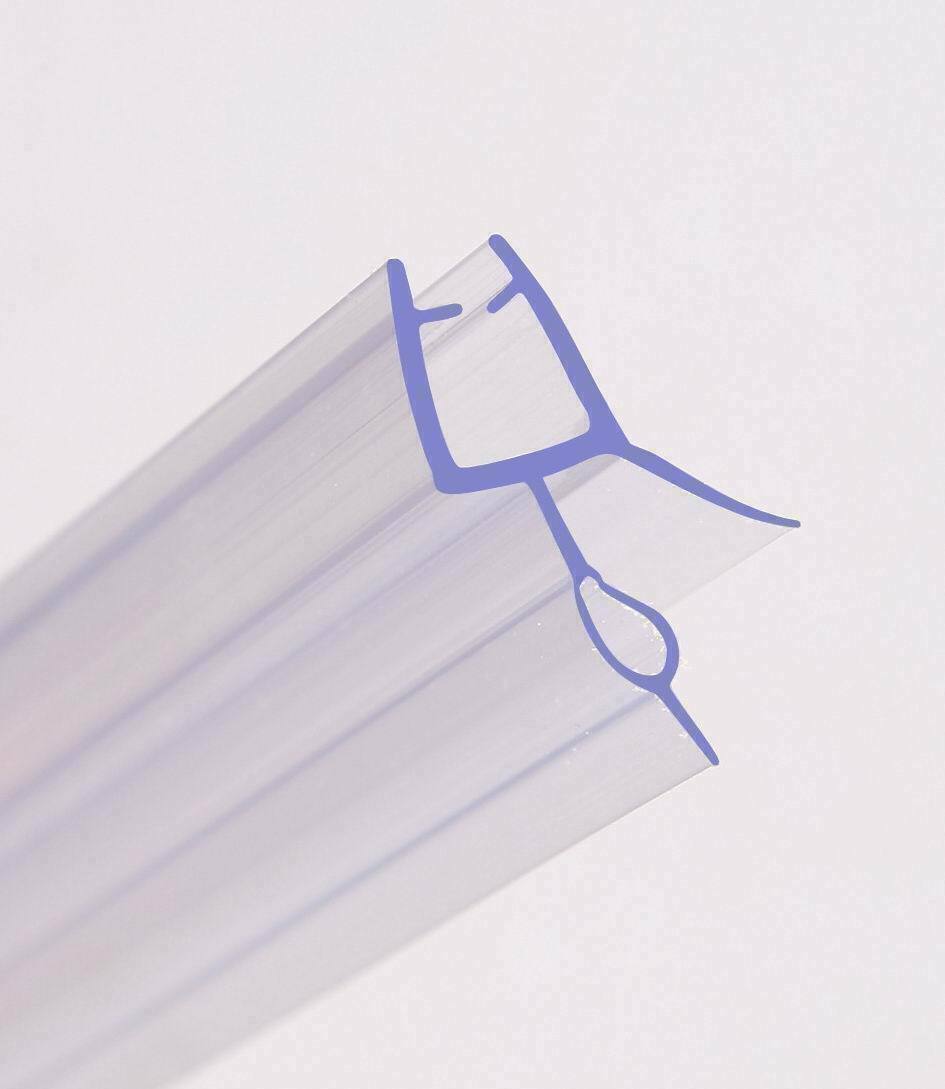 Bath Shower Screen Door Rubber Seal Strip Glass for 4 6mm Thickness