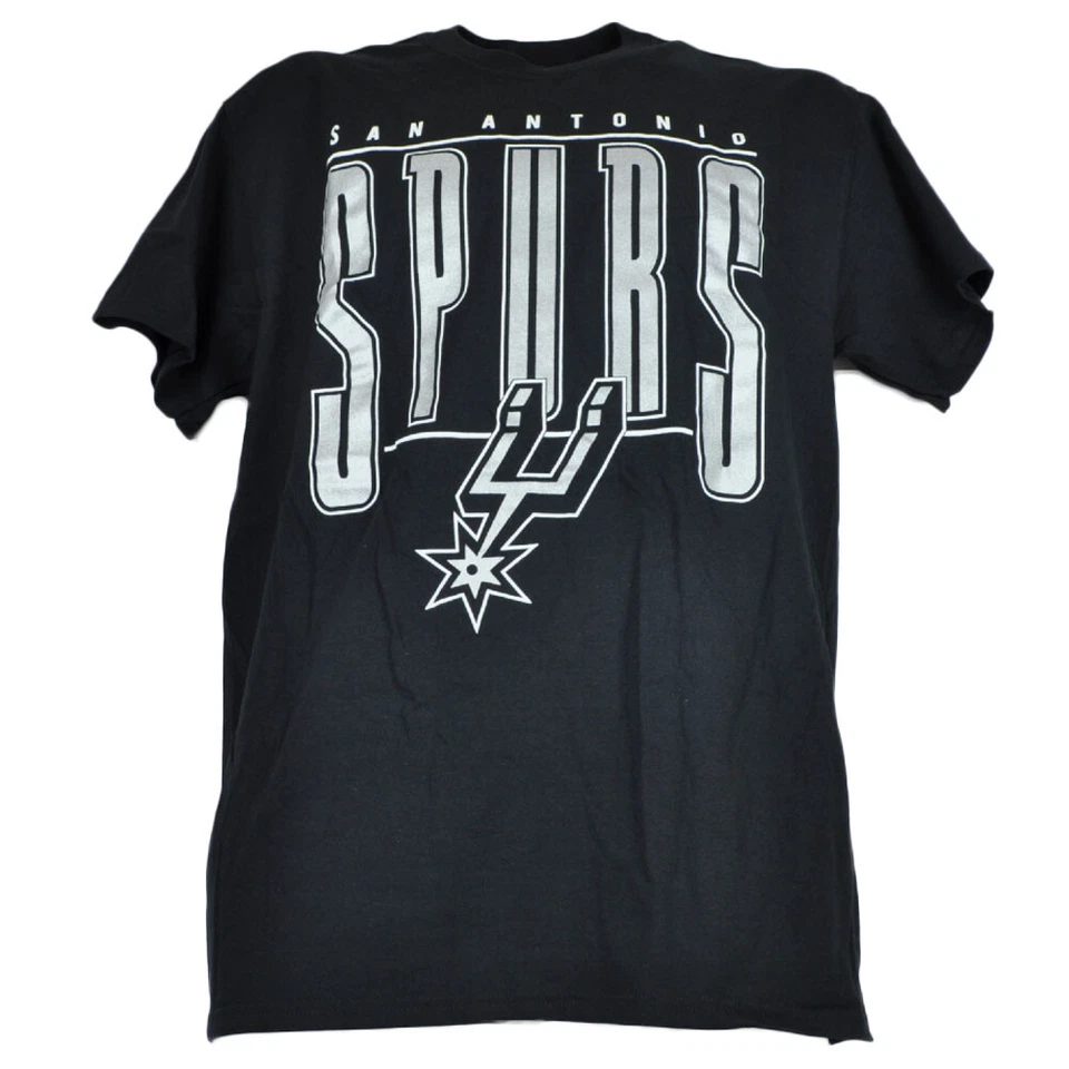 NBA San Antonio Spurs Noir Hommes Tshirt T-Shirt Manche Courte - Photo 1/1