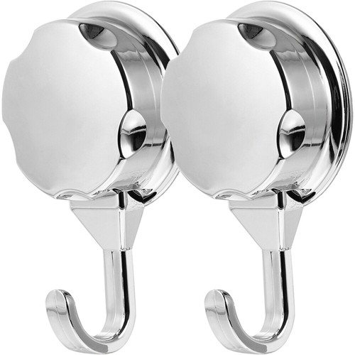 2 Pcs Wall Hooks Suction Cup Towel Hanger Hold No-drill Cups Sucker