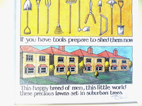 Simon Drew gardening Funny funny print wall art Shakespeare quotes framed gift - Picture 4 of 5