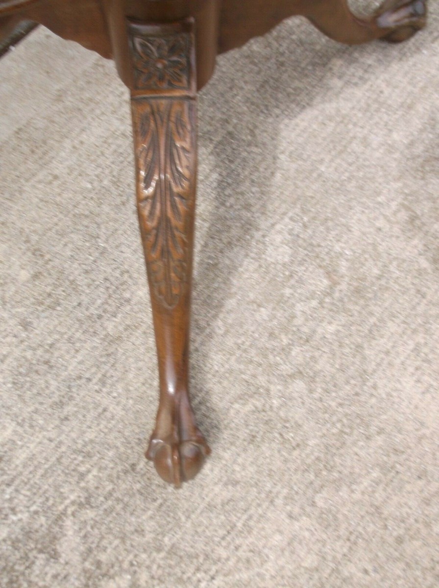 Baker HISTORIC CHARLESTON ティルトトップテーブル 猫脚 Vintage Baker Furniture Historic Charleston Carved