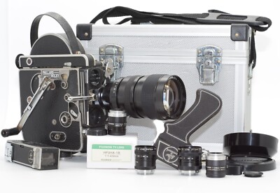 [5 Lens w/ BOX] Bolex H16 REX Reflex 1960 model  Trigger Handle from Japan #C12