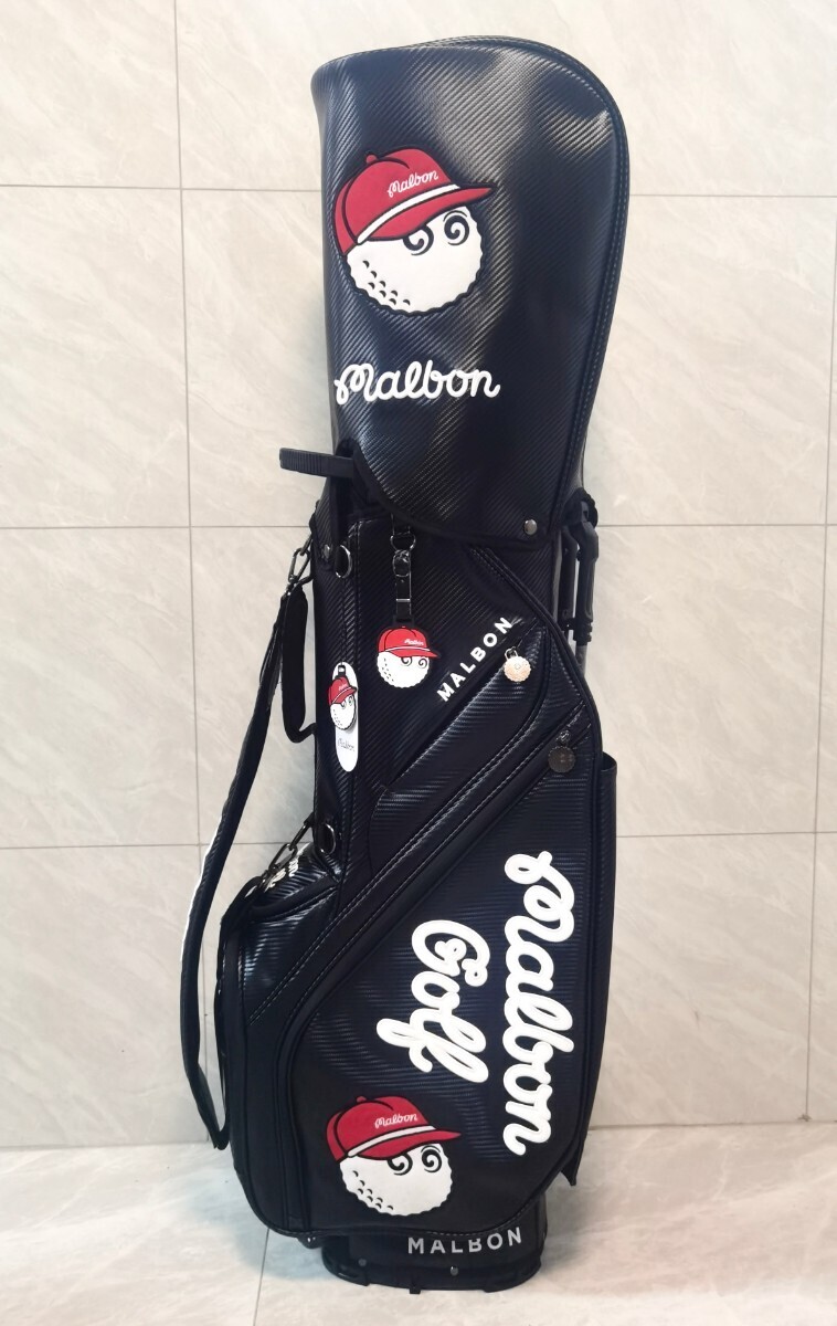 Malbon Golf Golf Bag w/ Stand Black | eBay