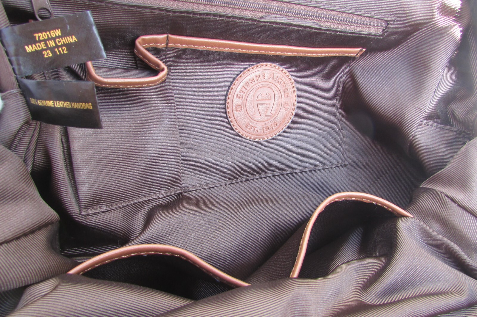 Etienne Aigner Krista Python Print Brown Leather … - image 11