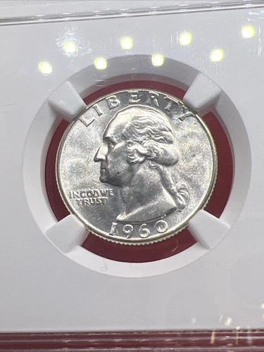 GEM MINT! 1960-P 25c Washington Silver Quarter Philadelphia MS65 NGC ORIGINAL!