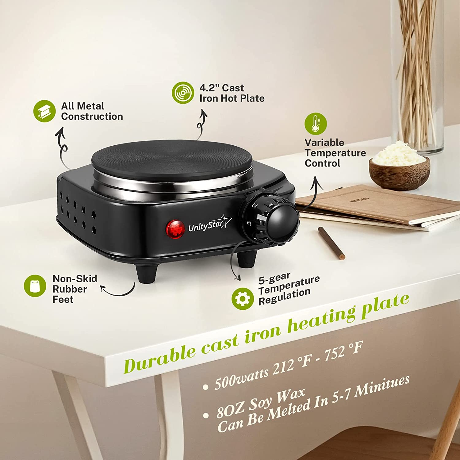 Candle Making Kit with Electronic Hot Plate Candle Making Tools