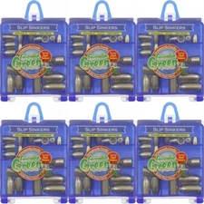 (6) Packs Water Gremlin Green Steel Slip Sinkers Pro Pack (19 Pcs Per Pack) New