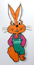 Werbe-Aufkleber Vaillant Hase 25 cm Handwerk Heizung Installateur Klempner 80er