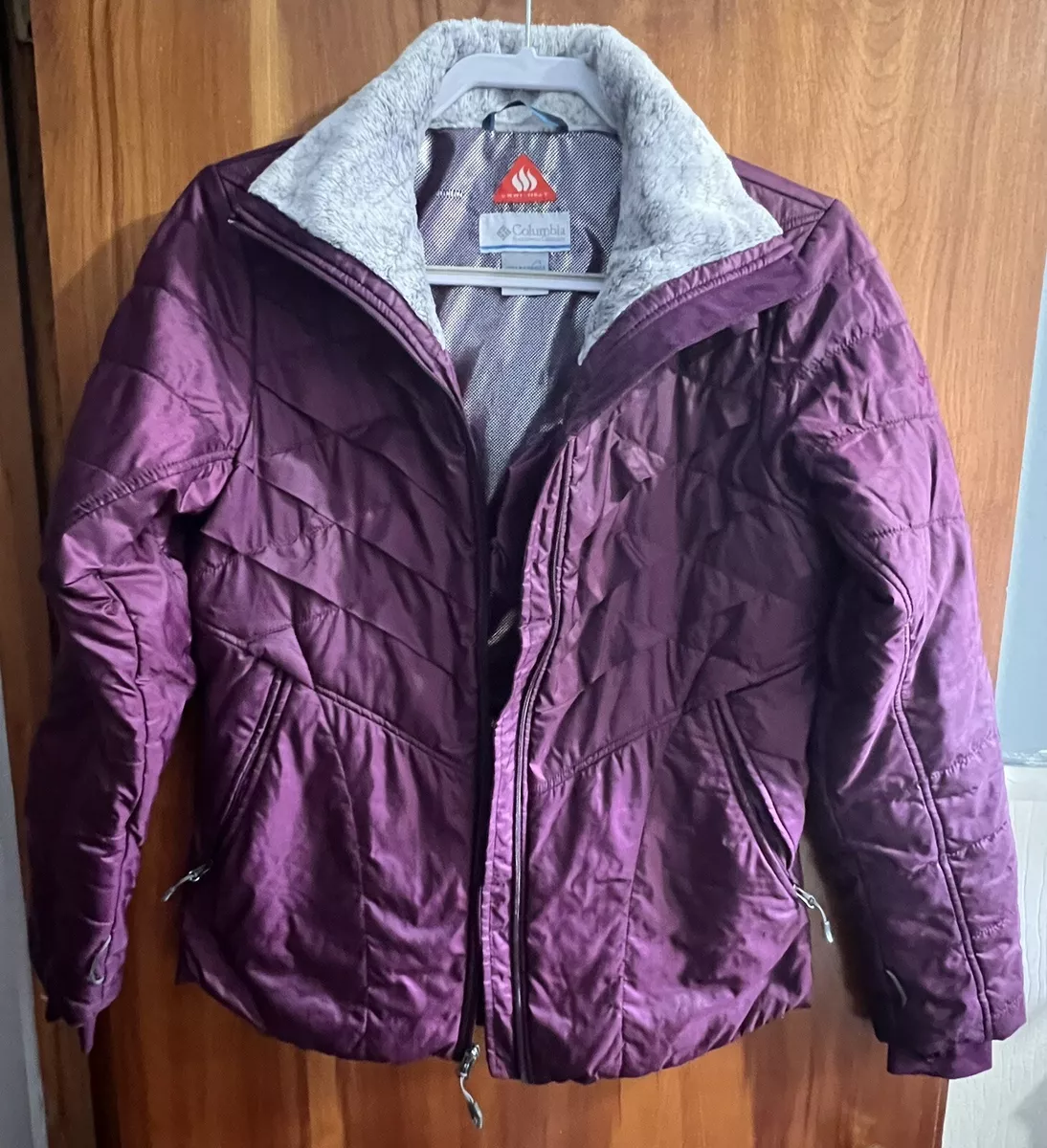 Columbia Kaleidoscope I Interchange Medium Burgundy Purple w Omni Heat Jacket