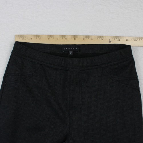 Sanctuary Women's Ponte Stretch Leggings Size Small Herringbone Dark Gray - Picture 4 of 12