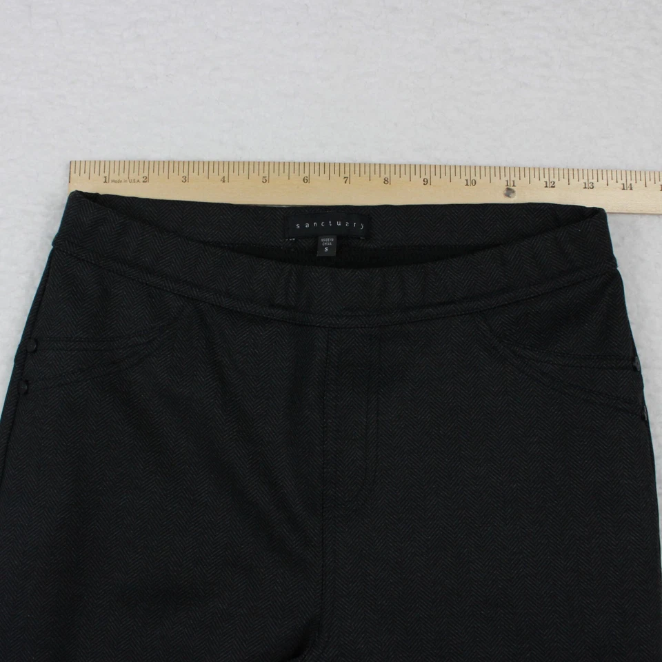 Leggings elásticos Sanctuary Ponte para mujer talla pequeña espiga gris oscuro Foto 4 de 4