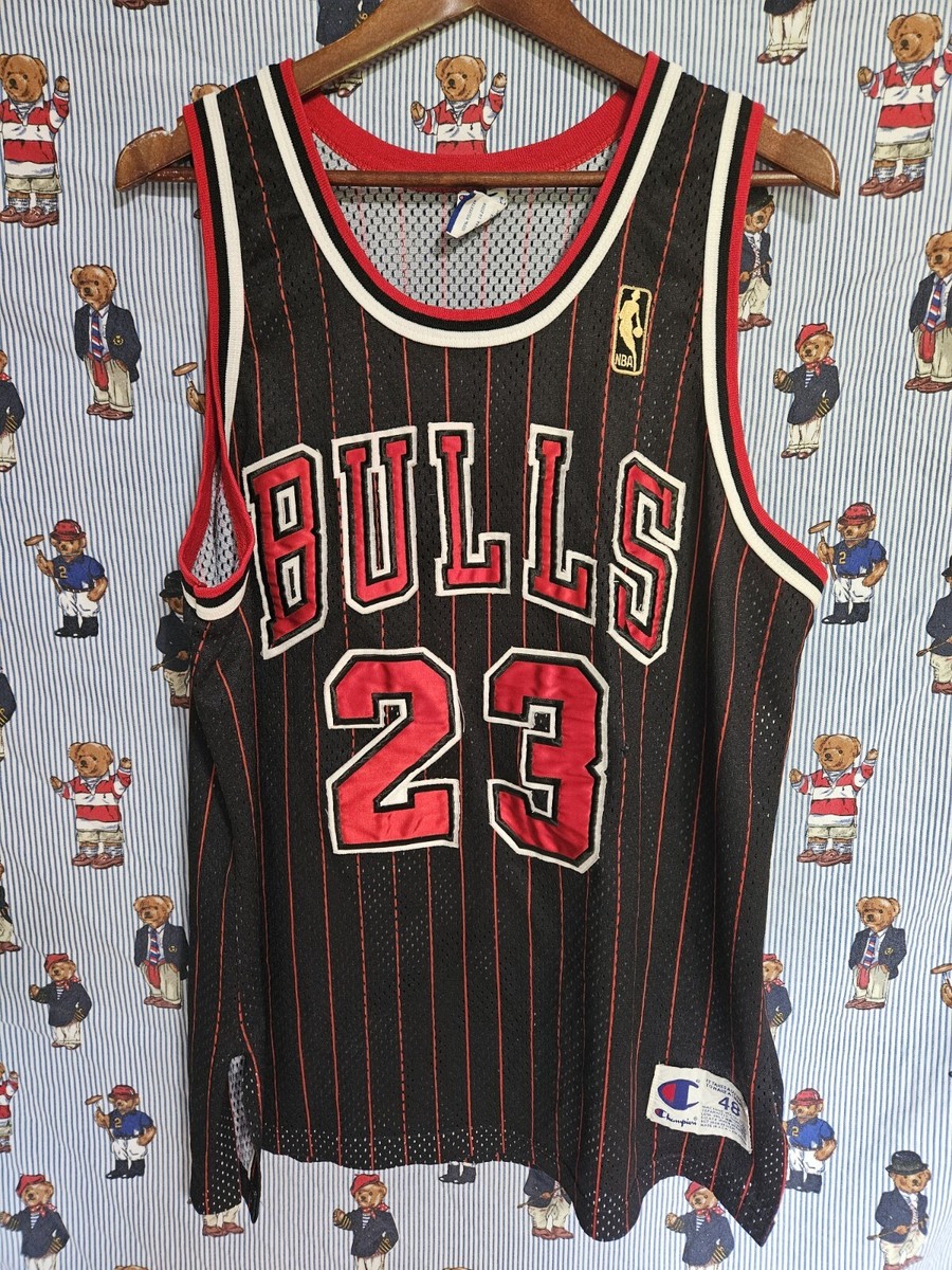 Champion BULLS ロッドマン　ジャージ　48 Champion Dennis Rodman Worm Chicago Bulls NBA Gold Logo