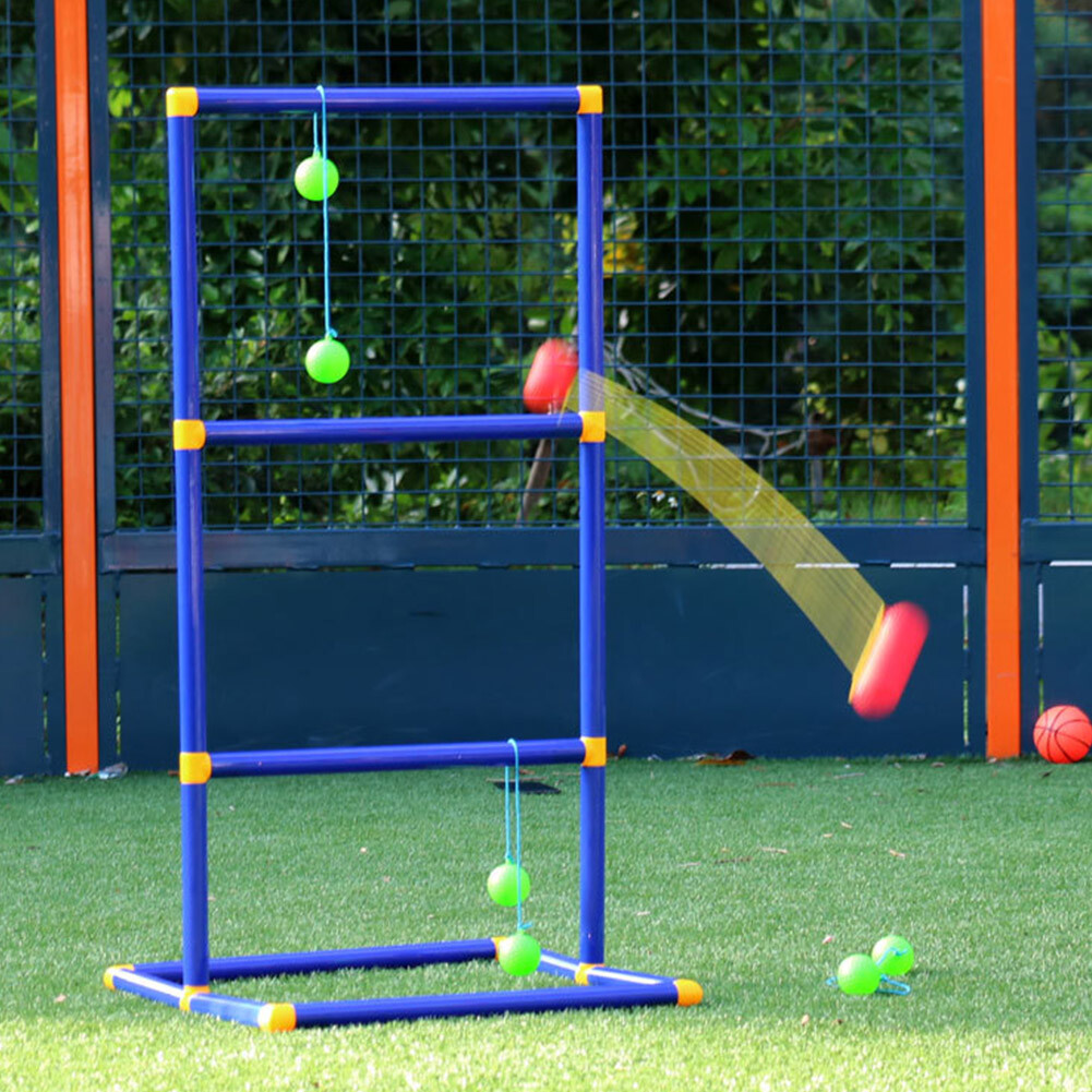 Ladder Ball Game Set Outdoor Play Golf Toy Kids Lawn Sport Funny Ladder