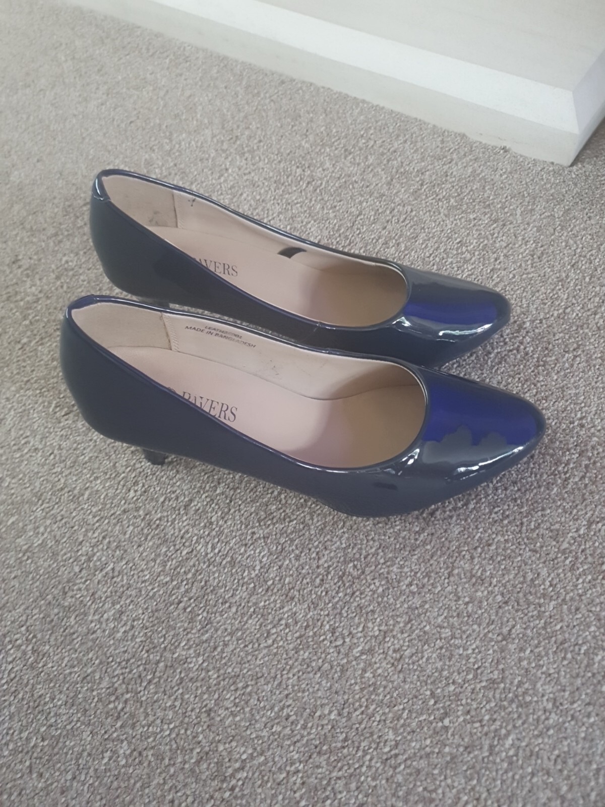 PAVERS Navy Patent Leather Court Shoes EU 40 eBay