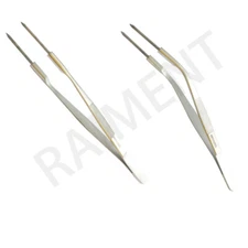 Tungsten Tip Flame wrok Tweezer Thin Hanlde 8 Inch