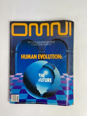 October 1980 Omni Magazine Second Anniversary Issue Human Evolution The Future