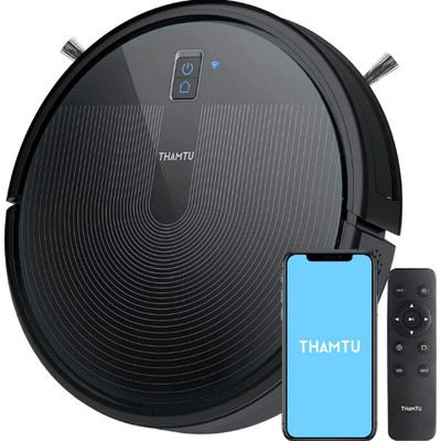 Thamtu G10 Robot Vacuum Cleaner 2700Pa Suction WiFi Self-Charging - Black