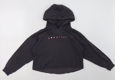 George Mädchen grauer Baumwollpullover Hoodie Gr. 9-10 Jahre Pulli - kraftvoll