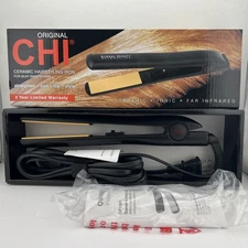 CHI Original Ceramic 1" Flat Iron, Straightener, Quick Heat Up, Black GF1001