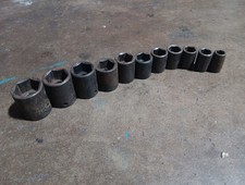 Proto Tools Usa 11 Piece 12 Drive Impact Socket Set Sae Shallow 6 Point