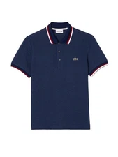 Lacoste Men's Regular Fit Stretch Mini Piqué Polo in Dark Indigo PH3461-51 3GF