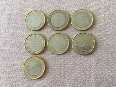 Finlande Lot De 7 Pieces 1 Euro De 1999 À 2006 - Photo 1/2