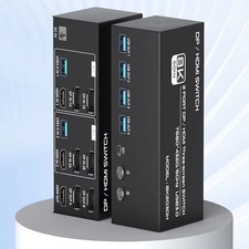 8K Triple Monitor KVM 2 PC 3 Monitore HDMI + ...