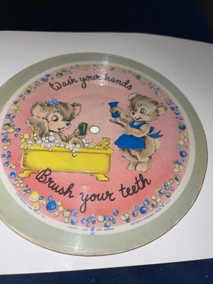 1948 VOCO Picture Record Three Little Kittens Wash Your Hands Brush Your Teeth