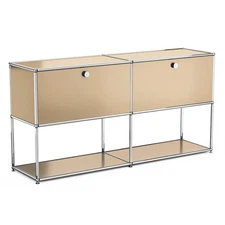 Classic Style Accent Modern Storage Cabinet Metal Storage Shelf Sideboard